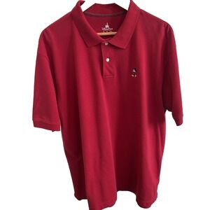 Disney Parks Mickey Mouse Red Golf Polo Shirt Mens Sz XL Disneyland AULANI